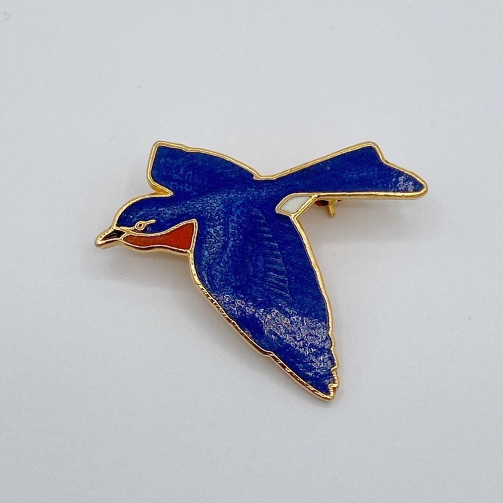 Vintage William Spear Soaring Bluebird Pin Brooch 1988